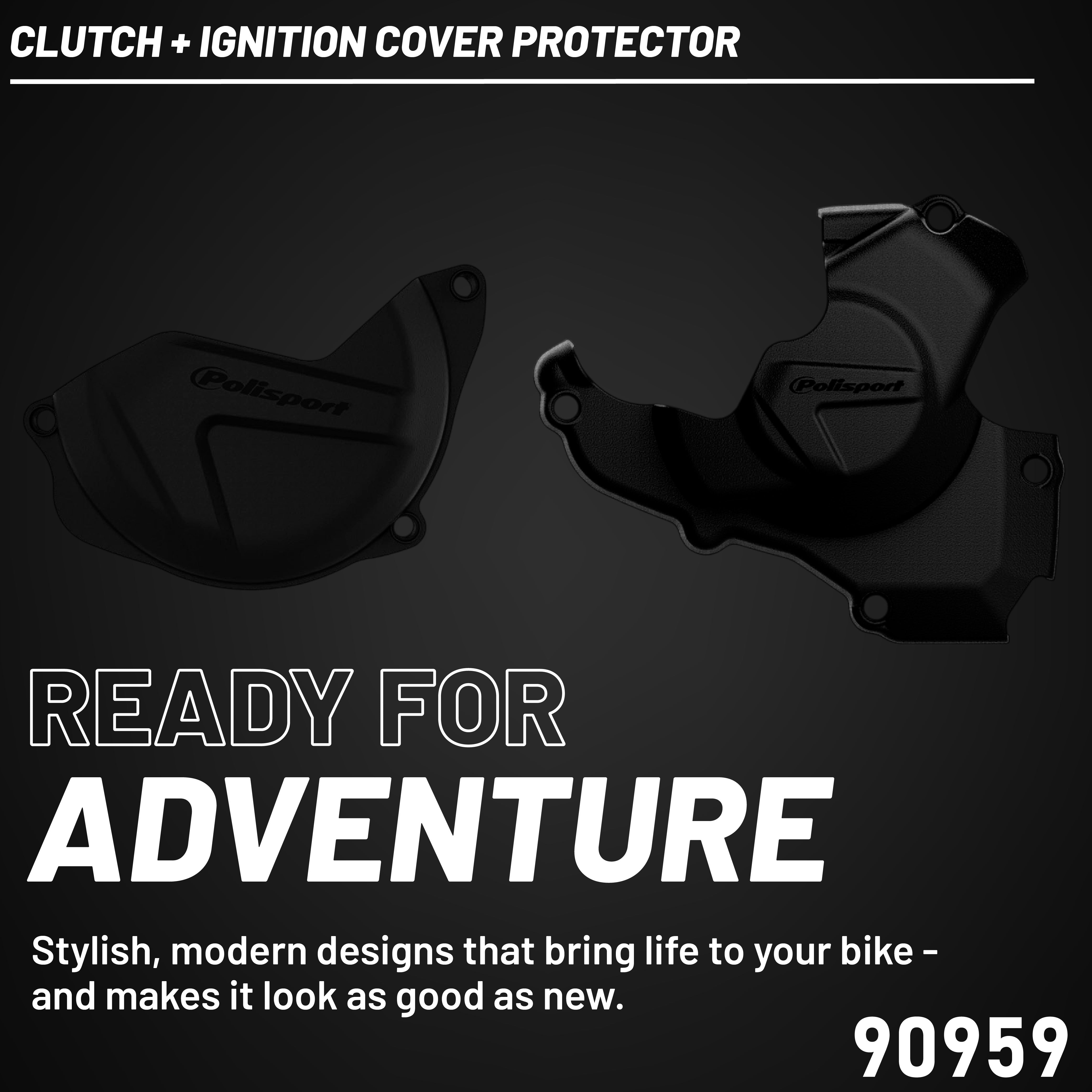 Polisport Clutch & Ignition Cover Protector Kit For Honda CRF450R (2010-2016)