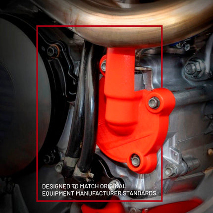 Polisport Clutch and Ignition Cover Protector Kit (Orange) - Compatible with KTM EXC/XC-W 250/300 (2017-2022)