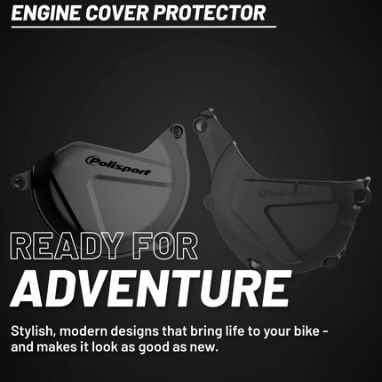 Polisport Motocross Motorcycles (MX) Engine Covers Protector Kit for KTM EXC/XCW 450/500 (2013-2016) & Husqvarna FE 450/501 (2014-2016)Dirt Bikes