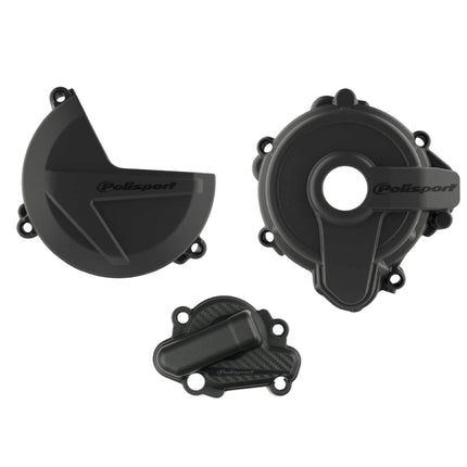 Polisport Motocross Motorcycles (MX) Engine Covers Protector Kit for Sherco SE 250 SE 300 Motorcycles (2014-2024) Dirt Bikes
