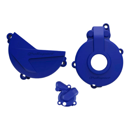 Polisport Clutch and Ignition Cover Protector Kit (Blue) - Compatible with Sherco SE-F 250/300 (2014-2022)