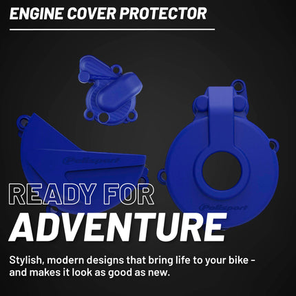 Polisport Clutch and Ignition Cover Protector Kit (Blue) - Compatible with Sherco SE-F 250/300 (2014-2022)