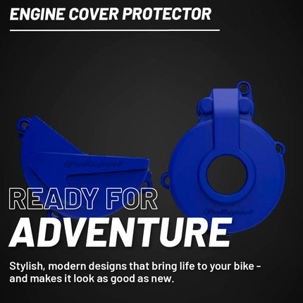 Polisport Clutch and Ignition Cover Protector Kit (Blue) - Compatible with Sherco SE-F 250/300 (2014-2022)
