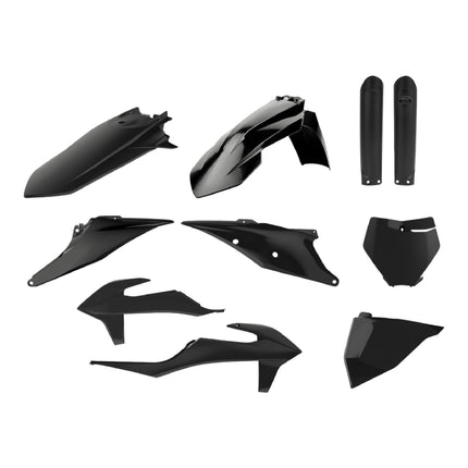 Polisport Motocross (MX) Replica Plastic Kit for KTM XC & XC-F (2019–2022) Dirt Bike – OEM Quality, Durable, Flexible & Perfect Fit – Black