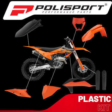 Polisport Motocross (MX) Replica Plastic Enduro Kit for KTM EXC/EXC-F/XC-W/XCF-W (2020-23) Dirt Bike