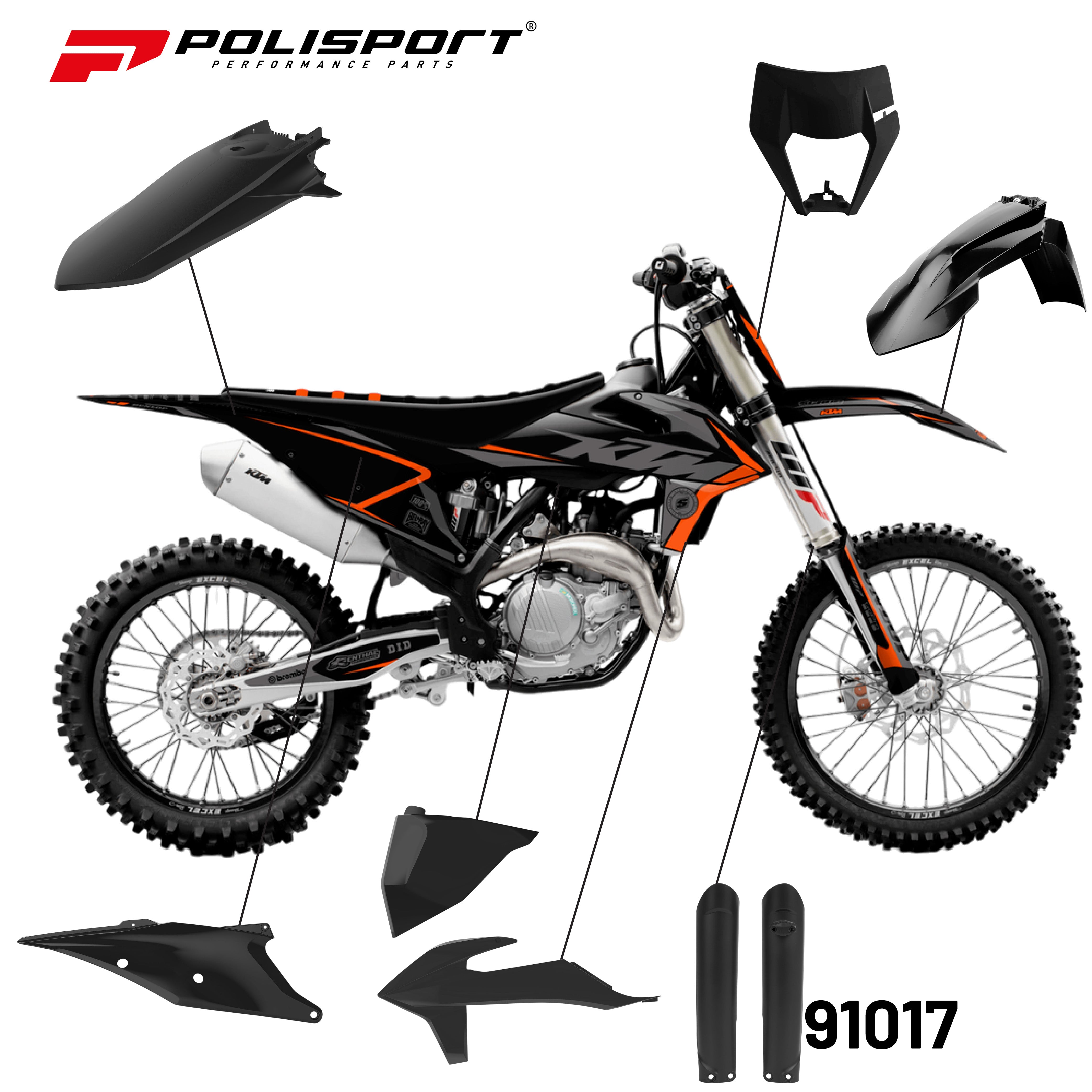 Polisport Full kit enduro KTM EXC/EXC-F (20->)