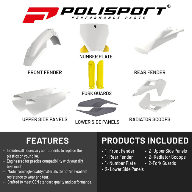 POLISPORT COMPLETE KIT FOR HUSQVARNA TC/FC  23