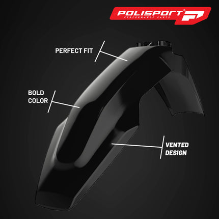 Polisport Motocross (MX) Replica Plastic Kit for HUSQVARNA TC & FC (2019 - 2020) Dirt Bike – OEM Quality, Durable, Flexible & Perfect Fit – Black