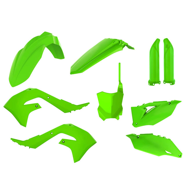 Polisport Motocross (MX) Restyling Kit for Kawasaki KX 450F (2019-23) Dirt Bike – OEM Quality, Durable, Flexible & Perfect Fit – Green