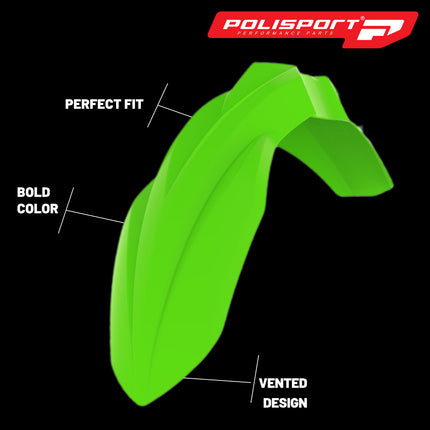 Polisport Motocross (MX) Restyling Kit for Kawasaki KX 450F (2019-23) Dirt Bike – OEM Quality, Durable, Flexible & Perfect Fit – Green
