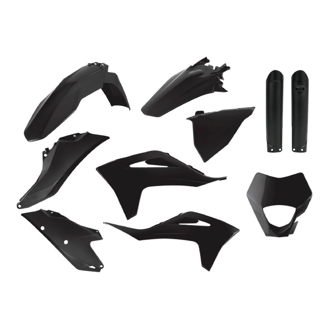 Polisport Full Enduro Replica Plastic Kit GasGas EC/EC-F (2021-2023) - OEM Black