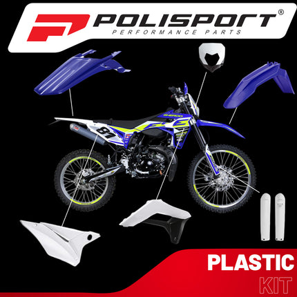 Polisport Motocross (MX) Replica Plastic Enduro Kit for Sherco SE(R)/SEF(R) (2017-23) Dirt Bike