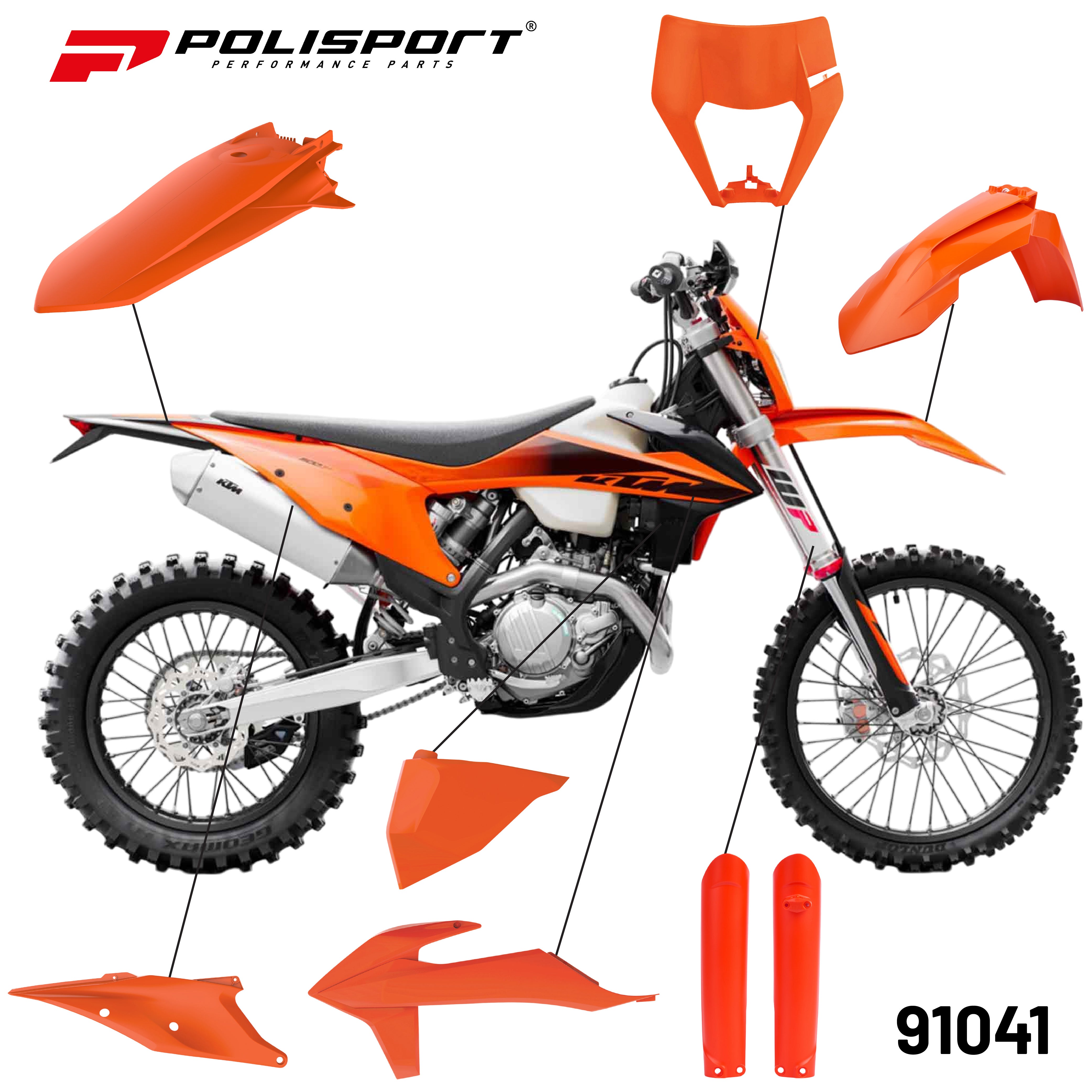 Polisport enduro kit KTM EXC/EXC-F (20->)