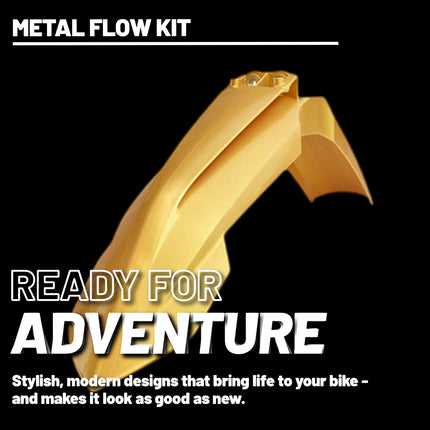 Polisport Motocross (MX) Restyling Kit for KTM SX/SX-F/XC/XC-F (2019-22) Dirt Bike – OEM Quality, Durable, Flexible & Perfect Fit – Black/Gold