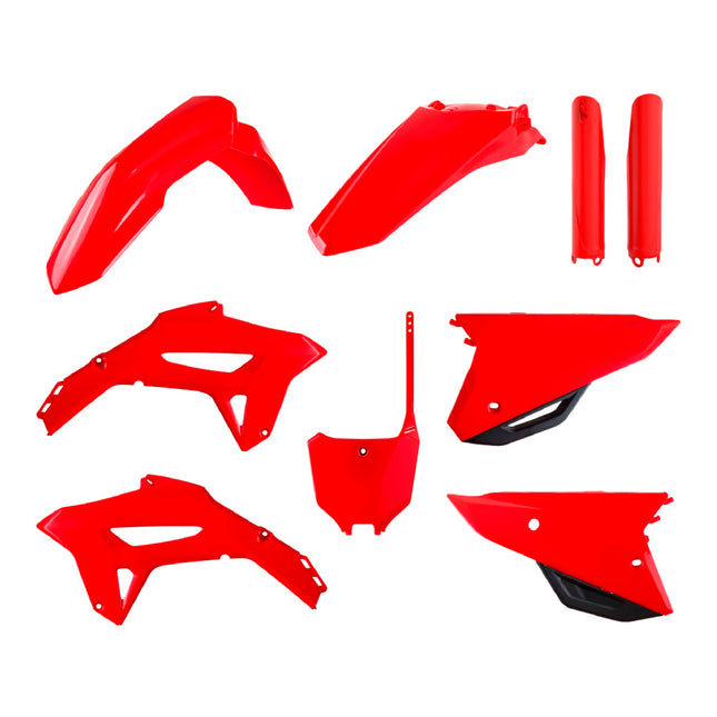 Polisport Motocross (MX) Replica Plastic Kit for Honda CRF450R (2021-2024) Dirt Bike – OEM Quality, Durable, Flexible & Perfect Fit – Red/Black