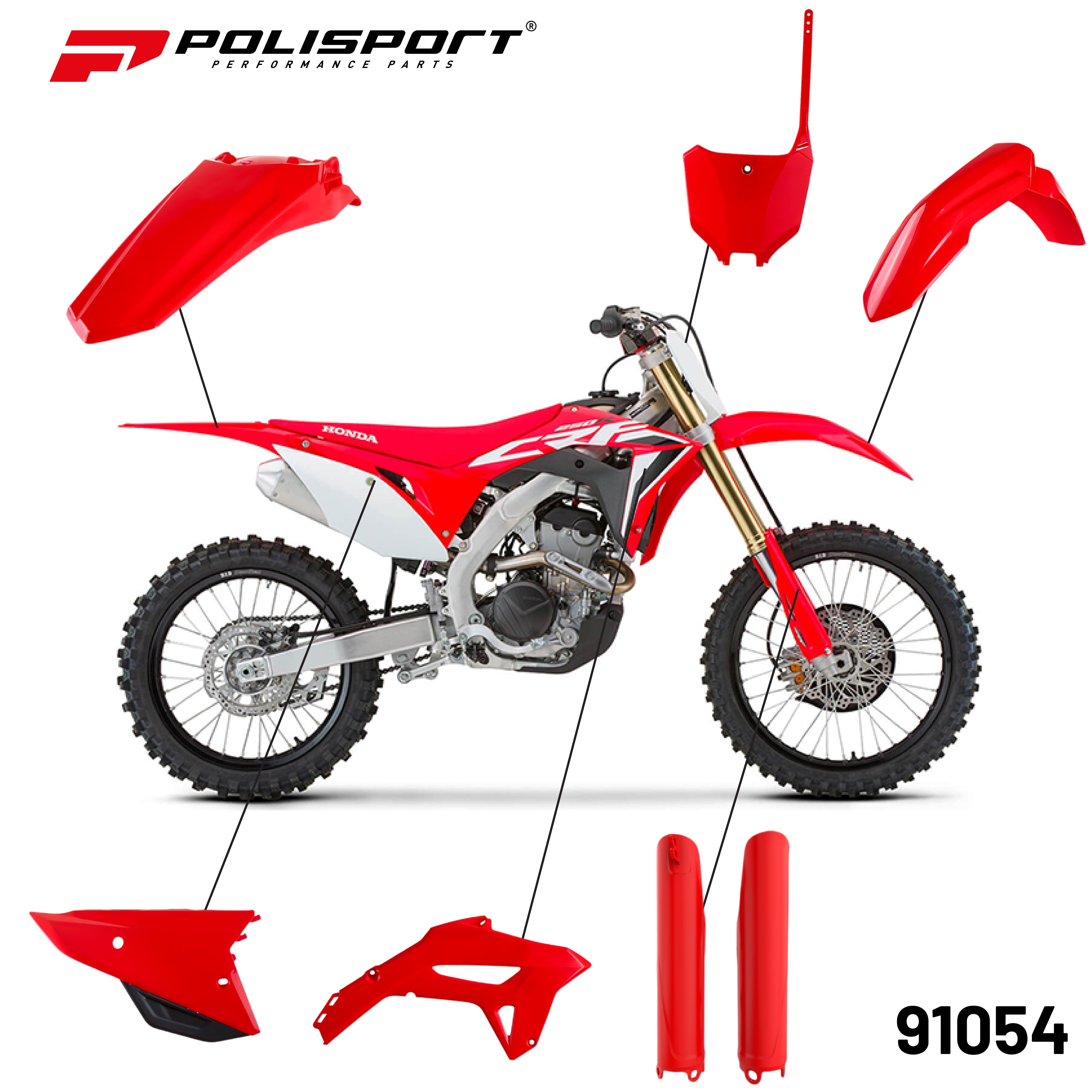 Polisport full kit Honda CRF450R(21->)/CRF250R(22)