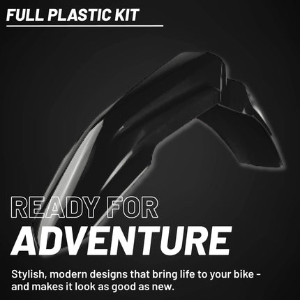 Polisport MX Plastic Kit for Honda CRF 250R (2022–2024), OEM, Black