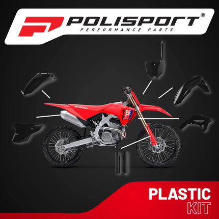 Polisport MX Plastic Kit for Honda CRF 250R (2022–2024), OEM, Black