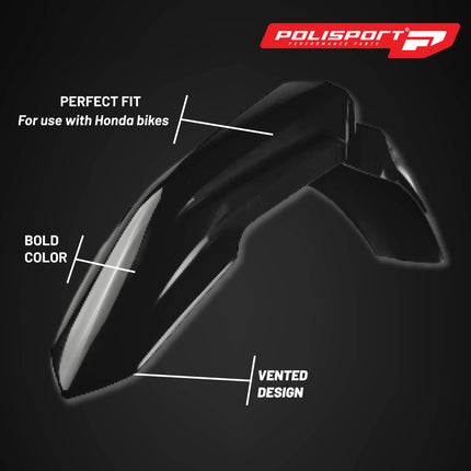 Polisport MX Plastic Kit for Honda CRF 250R (2022–2024), OEM, Black
