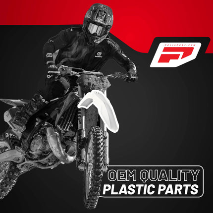 Polisport Motocross (MX) Replica Plastic Kit for GASGAS MC/EX/EX-F 125-450 (2021–2022) Dirt Bike – OEM Quality, Durable, Flexible & Perfect Fit – White