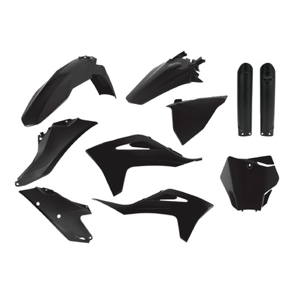 Polisport Motocross (MX) Replica Plastic Kit for GASGAS EX/EX-F (2022–2023) Dirt Bike – OEM Quality, Durable, Flexible & Perfect Fit – Black
