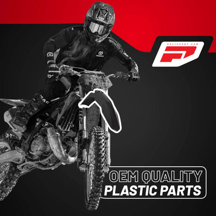 Polisport Motocross (MX) Replica Plastic Kit for GASGAS EX/EX-F (2022–2023) Dirt Bike – OEM Quality, Durable, Flexible & Perfect Fit – Black