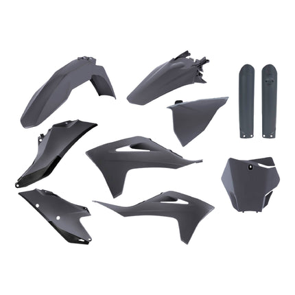 Polisport Motocross (MX) Replica Plastic Kit for GASGAS EC/EC-F 250 &EC/EC-F 300 (2021–2022) Dirt Bike – OEM Quality, Durable, Flexible & Perfect Fit – Nardo Grey