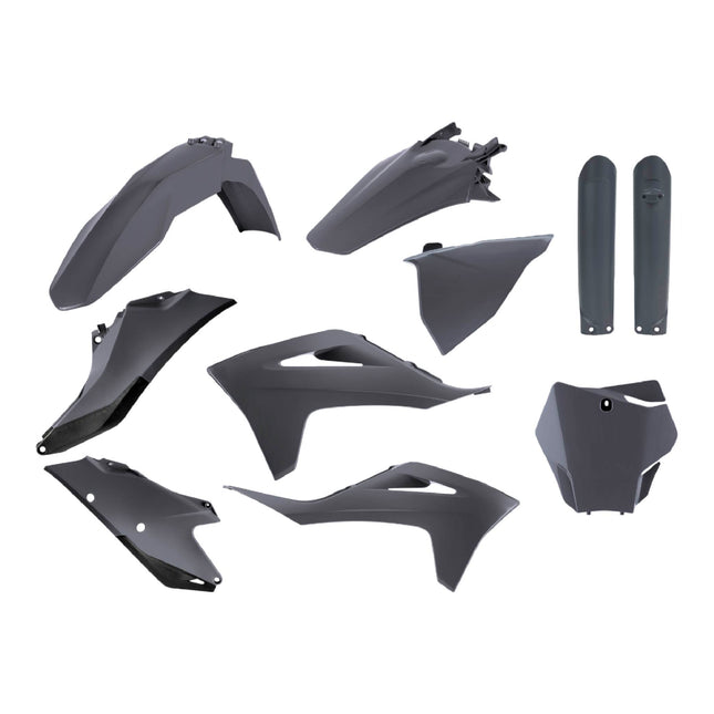 Polisport Motocross (MX) Replica Plastic Kit for GASGAS EC/EC-F 250 &EC/EC-F 300 (2021–2022) Dirt Bike – OEM Quality, Durable, Flexible & Perfect Fit – Nardo Grey