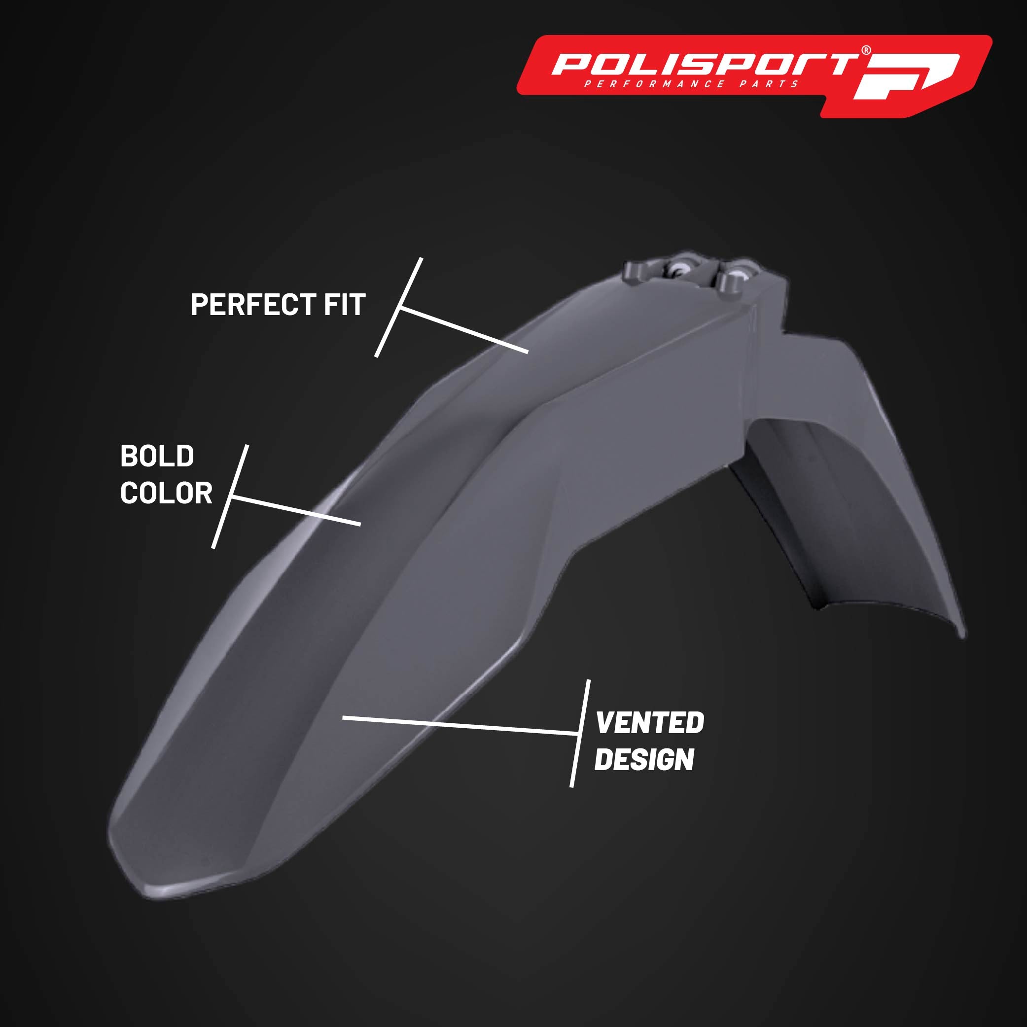 Polisport Motocross (MX) Replica Plastic Kit for GASGAS EC/EC-F 250 &EC/EC-F 300 (2021–2022) Dirt Bike – OEM Quality, Durable, Flexible & Perfect Fit – Nardo Grey