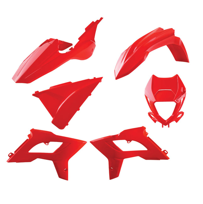 Polisport Motocross (MX) Restyling Kit for Beta RR 2T/4T (2018-2019) Dirt Bike – OEM Quality, Durable, Flexible & Perfect Fit – Red