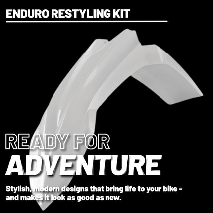 Polisport Motocross (MX) Restyling Kit for Beta RR 2T/4T (2018-2019) Dirt Bike – OEM Quality, Durable, Flexible & Perfect Fit – White