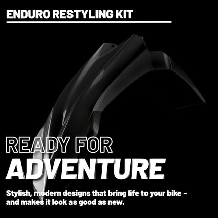 Polisport Motocross (MX) Restyling Kit for Beta RR 2T/4T (2018-2019) Dirt Bike – OEM Quality, Durable, Flexible & Perfect Fit – Black