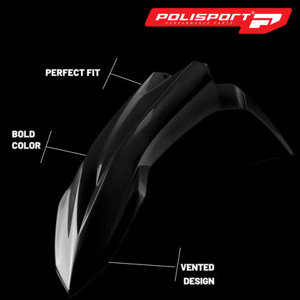 Polisport Motocross (MX) Restyling Kit for Beta RR 2T/4T (2018-2019) Dirt Bike – OEM Quality, Durable, Flexible & Perfect Fit – Black