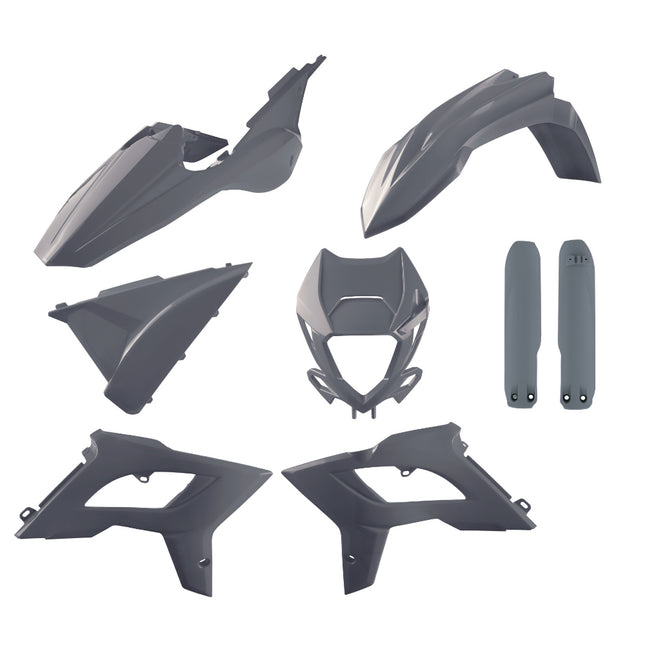 Polisport Motocross (MX) Restyling Kit for Beta RR 2T/4T (2018-19) Dirt Bike – OEM Quality, Durable, Flexible & Perfect Fit – Nardo Grey
