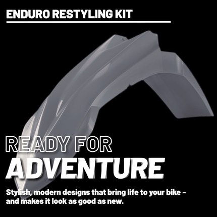 Polisport Motocross (MX) Restyling Kit for Beta RR 2T/4T (2018-19) Dirt Bike – OEM Quality, Durable, Flexible & Perfect Fit – Nardo Grey