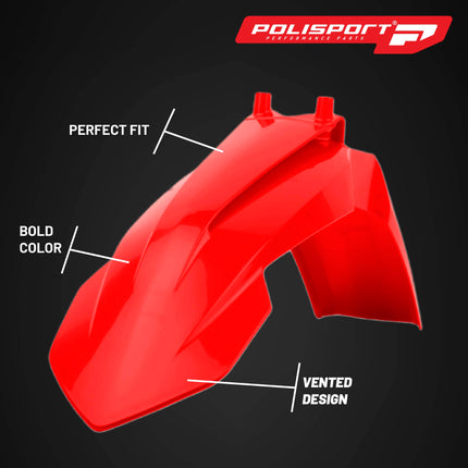 Polisport Motocross (MX) Replica Plastic Kit for GasGas MC 65 (2021-24) Dirt Bike – OEM Quality, Durable, Flexible & Perfect Fit – Red