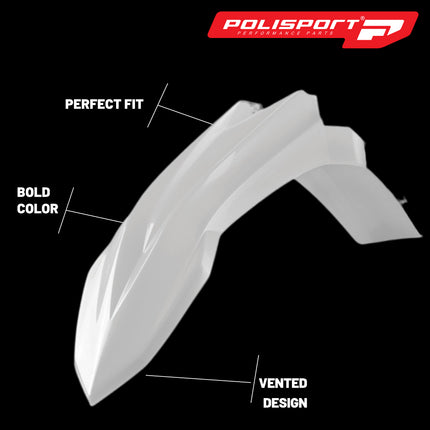 Polisport Motocross (MX) Restyling Kit for Beta RR 2T/4T (2013-17) Dirt Bike – OEM Quality, Durable, Flexible & Perfect Fit – White