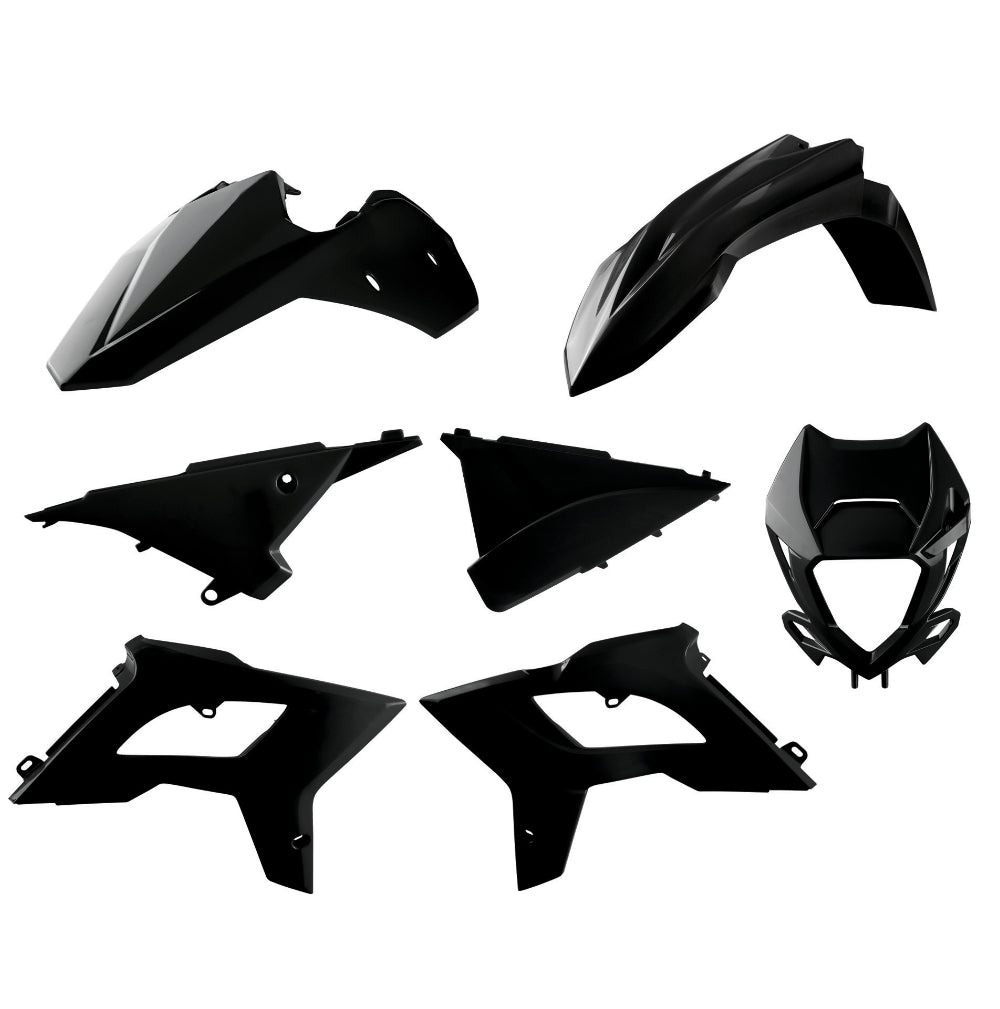Polisport Motocross (MX) Restyling Kit for Beta RR 2T/4T (2013-17) Dirt Bike – OEM Quality, Durable, Flexible & Perfect Fit – Black