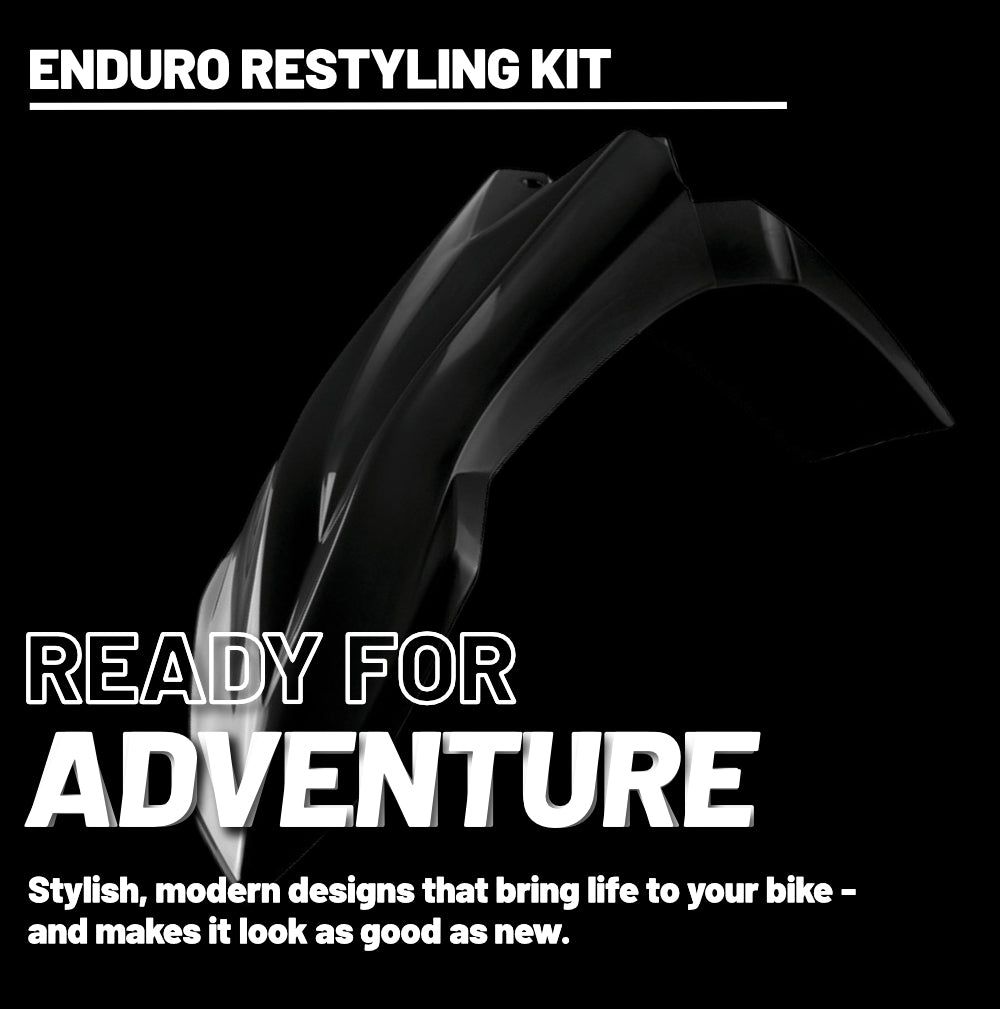 Polisport Motocross (MX) Restyling Kit for Beta RR 2T/4T (2013-17) Dirt Bike – OEM Quality, Durable, Flexible & Perfect Fit – Black