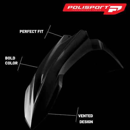 Polisport Motocross (MX) Restyling Kit for Beta RR 2T/4T (2013-17) Dirt Bike – OEM Quality, Durable, Flexible & Perfect Fit – Black