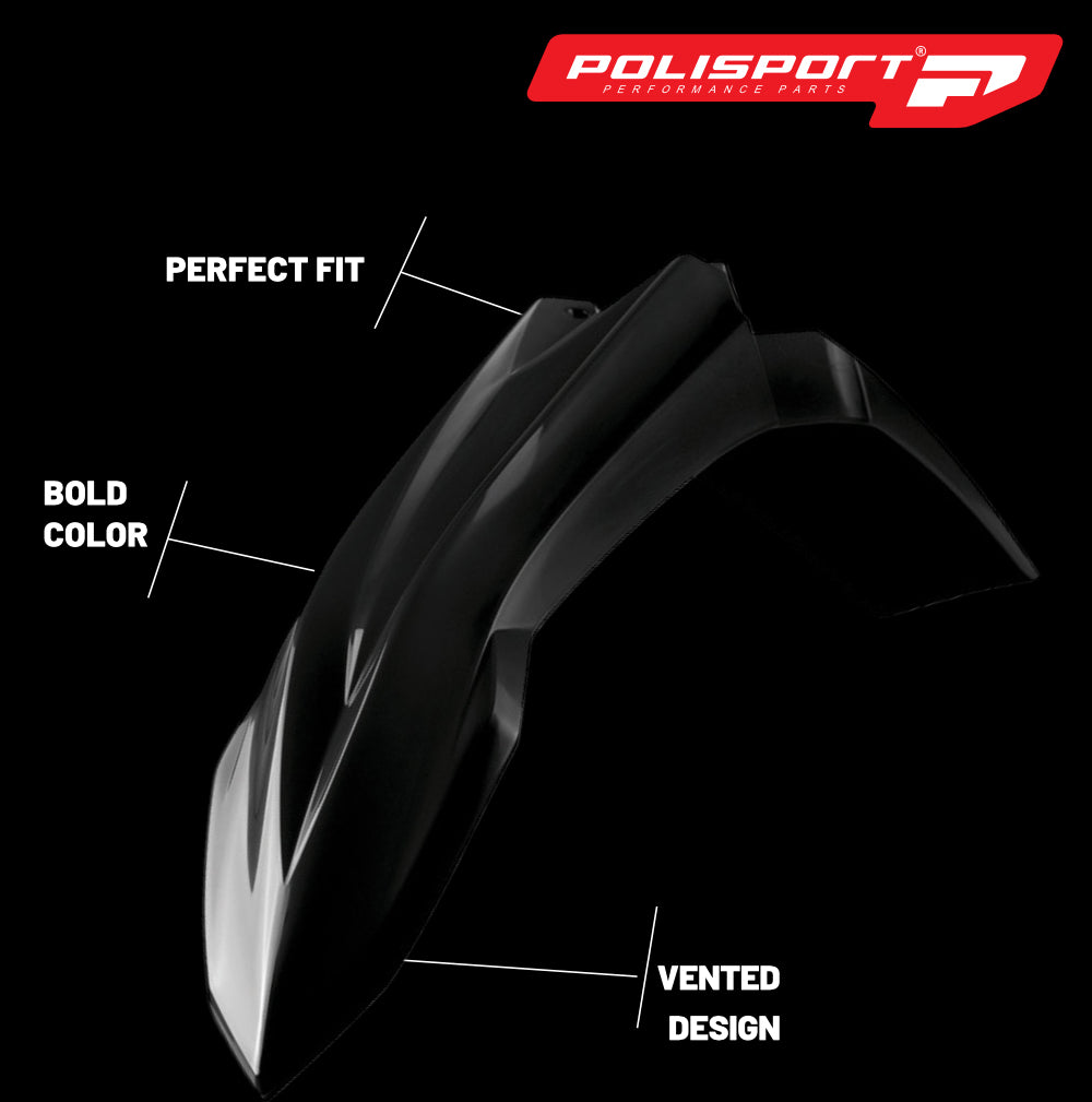 Polisport Motocross (MX) Restyling Kit for Beta RR 2T/4T (2013-17) Dirt Bike – OEM Quality, Durable, Flexible & Perfect Fit – Black