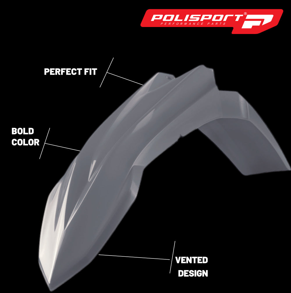 Polisport Motocross (MX) Restyling Kit for Beta RR 125AC/LC & 2T/4T (2013-17) Dirt Bike – OEM Quality, Durable, Flexible & Perfect Fit – Nardo Grey