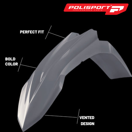 Polisport Motocross (MX) Restyling Kit for Beta RR 125AC/LC & 2T/4T (2013-17) Dirt Bike – OEM Quality, Durable, Flexible & Perfect Fit – Nardo Grey