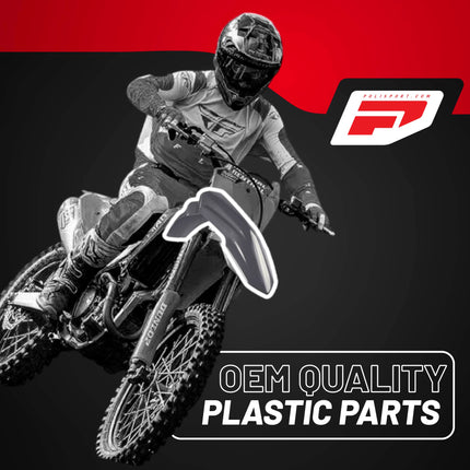 Polisport Motocross (MX) Replica Plastic Kit for Honda CRF 450RX (2021-23) Dirt Bike – OEM Quality, Durable, Flexible & Perfect Fit – Nardo Grey
