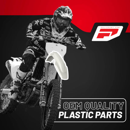 Polisport Motocross (MX) Replica Plastic Kit for Husqvarna TC/FC (2019-22) Dirt Bike – OEM Quality, Durable, Flexible & Perfect Fit – White/Blue