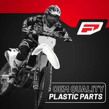 Polisport Motocross (MX) Replica Plastic Kit for Husqvarna TC & FC (2023-2024) Dirt Bike – OEM Quality, Durable, Flexible & Perfect Fit – White/Yellow/Grey