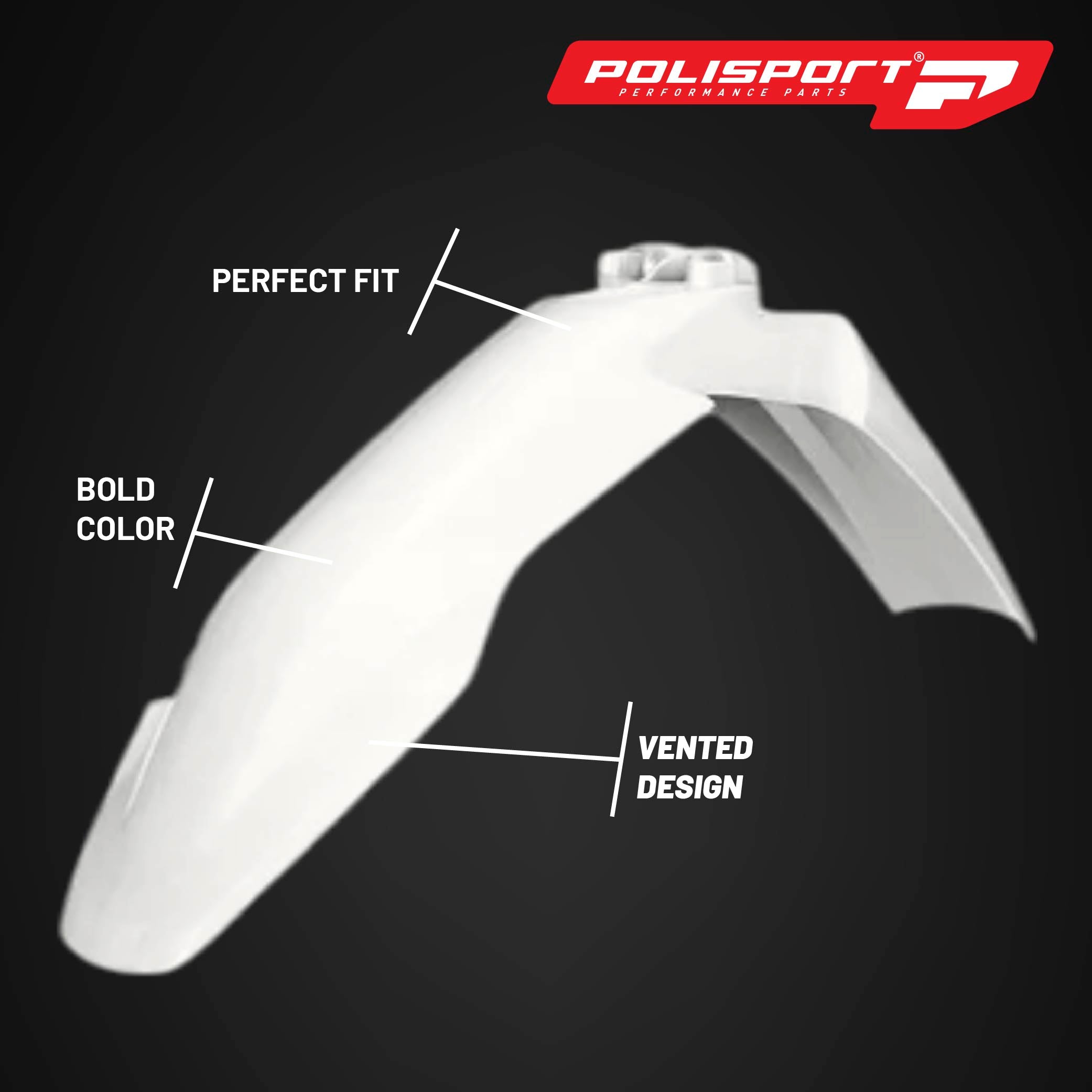 Polisport Motocross (MX) Replica Plastic Kit for Husqvarna TC & FC (2023-2024) Dirt Bike – OEM Quality, Durable, Flexible & Perfect Fit – White/Yellow/Grey