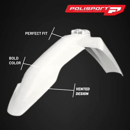 Polisport Motocross (MX) Replica Plastic Kit for Husqvarna TC & FC (2023-2024) Dirt Bike – OEM Quality, Durable, Flexible & Perfect Fit – White/Yellow/Grey