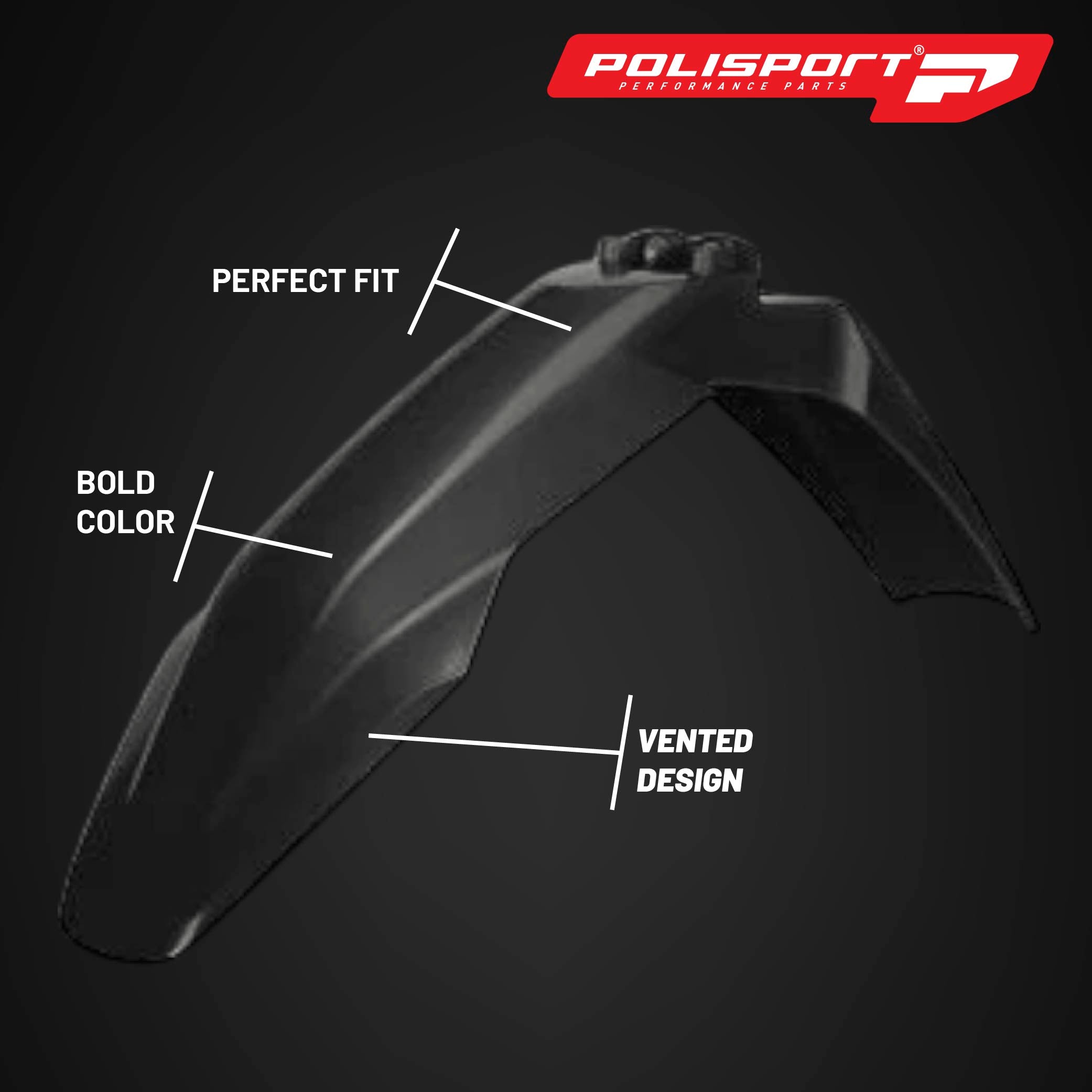 Polisport Motocross (MX) Replica Plastic Kit for Husqvarna FC/FX & TC/TX (2023-2024) Dirt Bike – OEM Quality, Durable, Flexible & Perfect Fit – Black