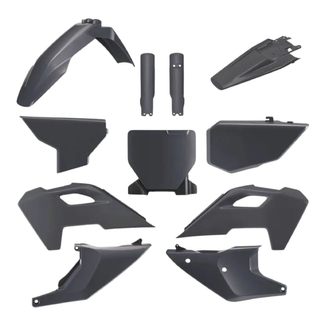 Polisport Motocross (MX) Replica Plastic Kit for Husqvarna TC/FC (2023-24) Dirt Bike – OEM Quality, Durable, Flexible & Perfect Fit – Nardo Grey